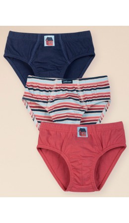 Трусы для мальчиков Бордовый/красный/темно-синий(5/18/54)