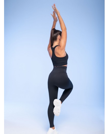 Лосины спортивные женские Черный(49)