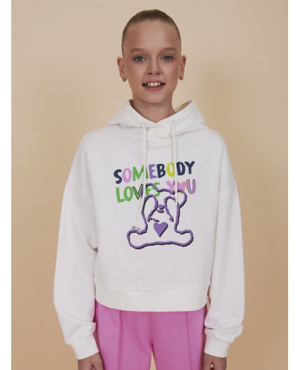 Толстовка для девочек Белый(2)