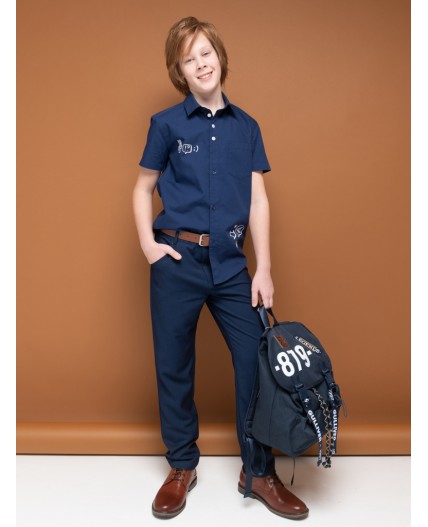 Брюки для мальчиков Темно-синий(54)