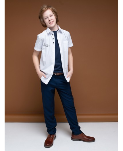 Брюки для мальчиков Темно-синий(54)