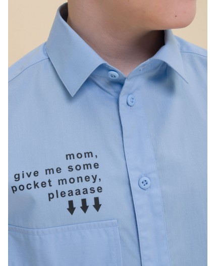 Сорочка верхняя для мальчиков Голубой(9)