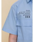 Сорочка верхняя для мальчиков Голубой(9)