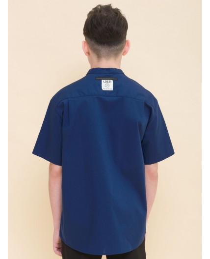 Сорочка верхняя для мальчиков Темно-синий(54)