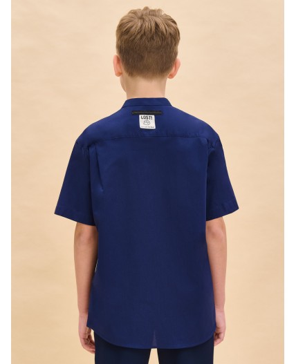 Сорочка верхняя для мальчиков Темно-синий(54)