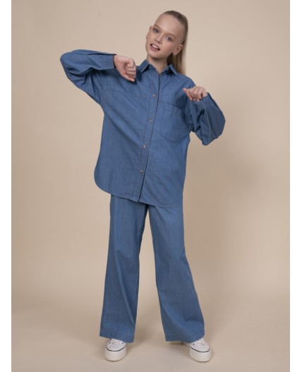 Блузка для девочек Джинс(10)