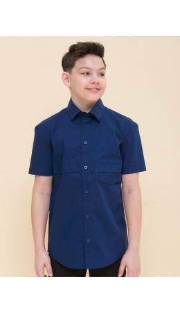 Сорочка верхняя для мальчиков Темно-синий(54)