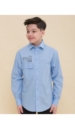 Сорочка верхняя для мальчиков Голубой(9)