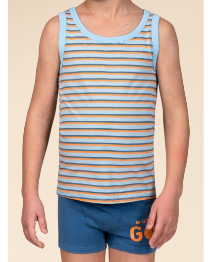 Майка для мальчиков Голубой(9)