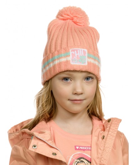 Шапка для девочек Персиковый(33)