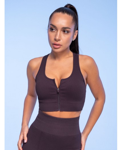 Майка-топ спортивная женская Фиолетовый(46)