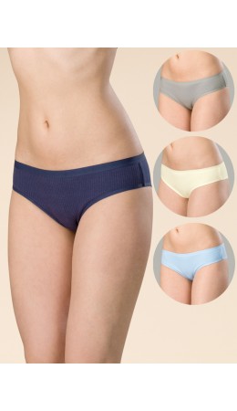 Трусы женские Темно-синий/голубой/молочный/серый(54/9/28/40)