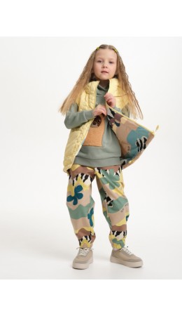 Брюки для девочек Кремовый(19)