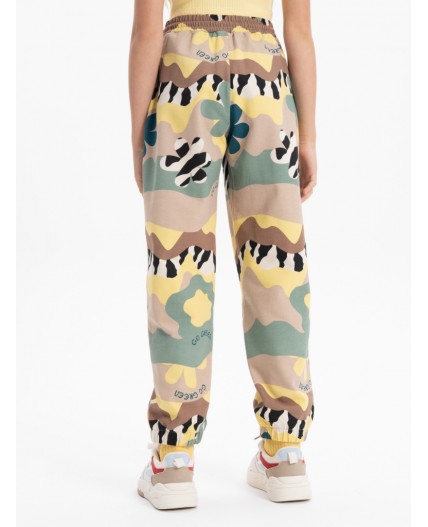 Брюки для девочек Кремовый(19)