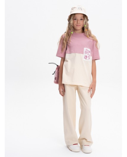 Брюки для девочек Кремовый(19)