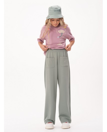 Брюки для девочек Светло-зеленый(60)