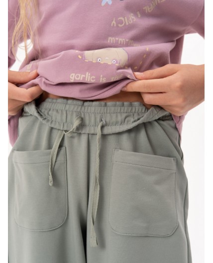 Брюки для девочек Светло-зеленый(60)