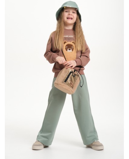 Брюки для девочек Светло-зеленый(60)