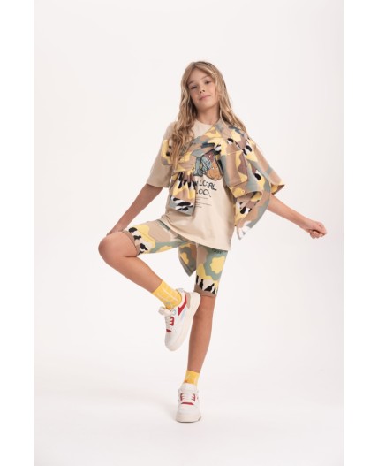 Шорты для девочек Кремовый(19)