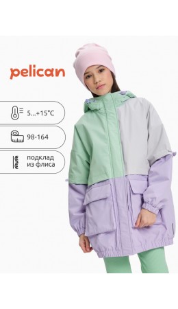 Ветровка для девочек Мятный(61)