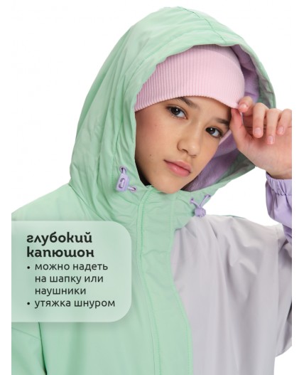 Ветровка для девочек Мятный(61)