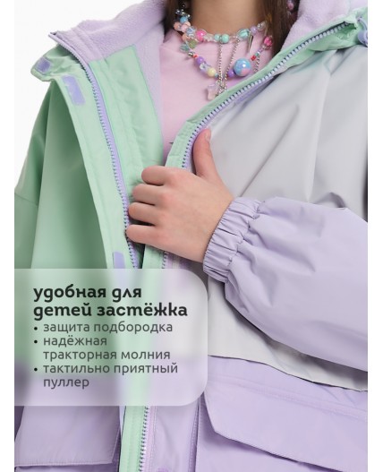 Ветровка для девочек Мятный(61)