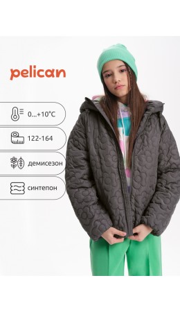 Ветровка для девочек Графит(62)