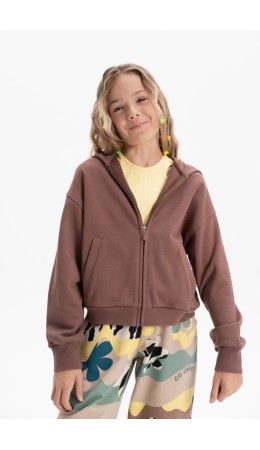 Толстовка для девочек Шоколадный(50)