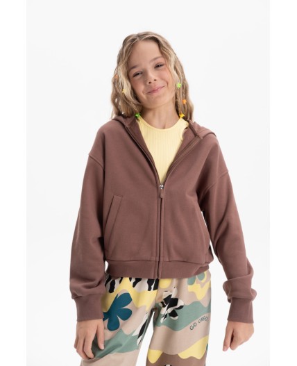 Толстовка для девочек Шоколадный(50)