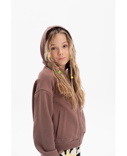 Толстовка для девочек Шоколадный(50)