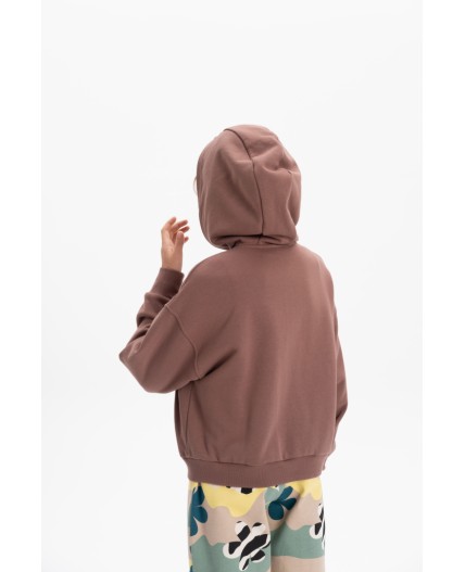 Толстовка для девочек Шоколадный(50)