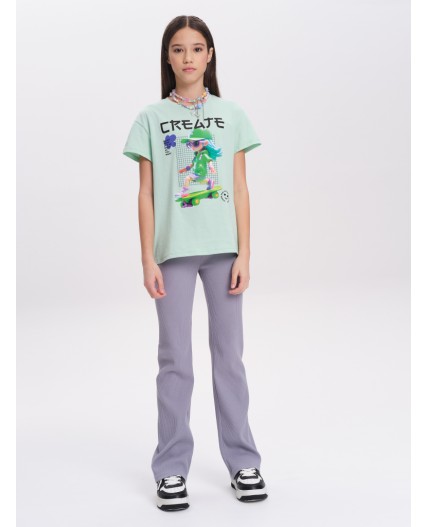 Брюки для девочек Серый(40)