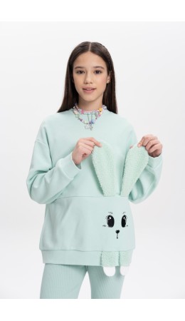 Толстовка для девочек Мятный(61)