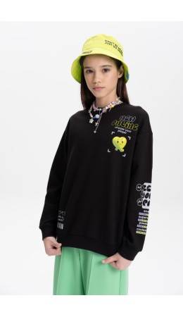 Толстовка для девочек Черный(49)