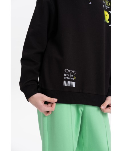 Толстовка для девочек Черный(49)