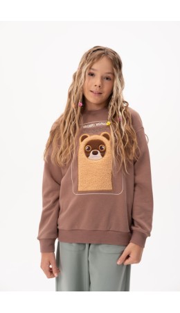 Толстовка для девочек Шоколадный(50)
