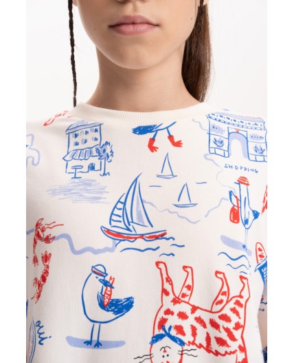 Толстовка для девочек Молочный(28)