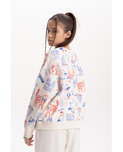 Толстовка для девочек Молочный(28)