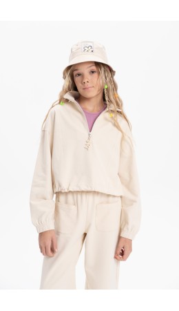 Толстовка для девочек Кремовый(19)