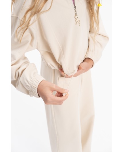 Толстовка для девочек Кремовый(19)