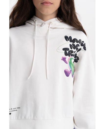 Толстовка для девочек Молочный(28)