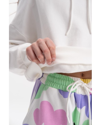 Толстовка для девочек Молочный(28)