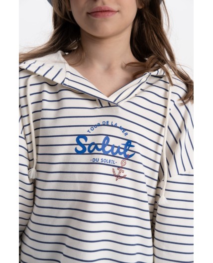 Толстовка для девочек Молочный(28)