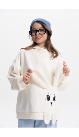 Толстовка для девочек Молочный(28)