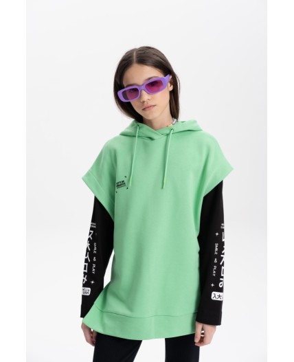 Толстовка для девочек Салатовый(38)