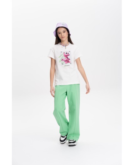 Футболка для девочек Молочный(28)