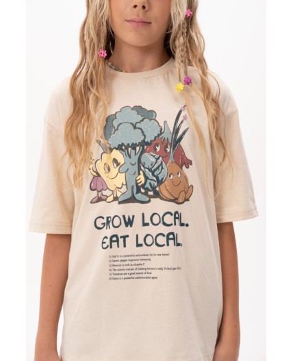 Футболка для девочек Кремовый(19)