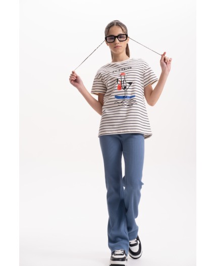 Футболка для девочек Молочный(28)