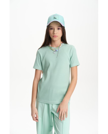 Футболка для девочек Мятный(61)