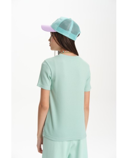 Футболка для девочек Мятный(61)